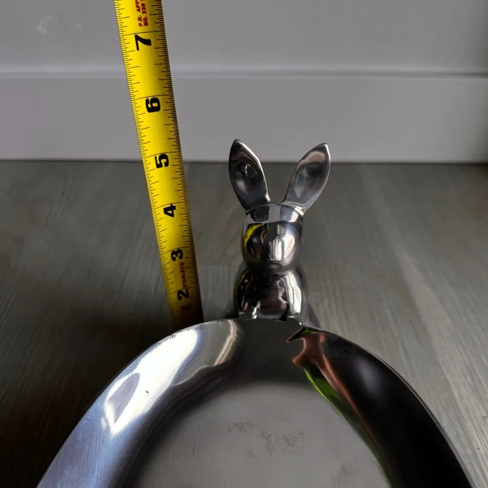 Crate&Barrel aluminum bunny